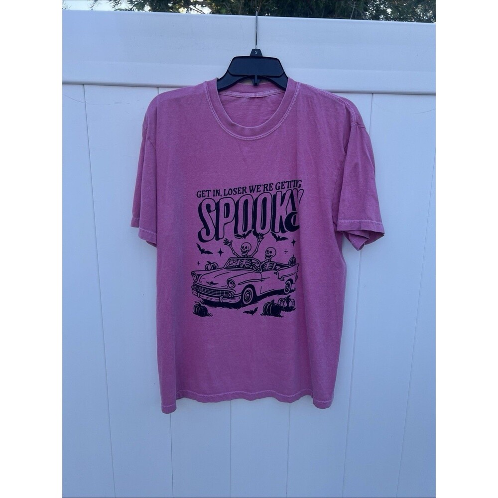 Getting Spooky Halloween T-Shirt Funny  Car Graphic Unisex Tee L/XL